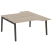 Рабочая станция на деревянных опорах Onix Wood OW.D.SA-1 1580x1995x750 (Тиквуд Светлый/Дуб Темный)