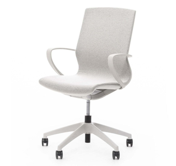 MARICS Кресло с роликами ткань (Светло-серый)