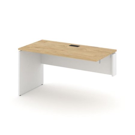 Стол-приставка к опорным элементам SN-D.OPRS-014(R) (1580х700х750) (Тиквуд Светлый/Белый)