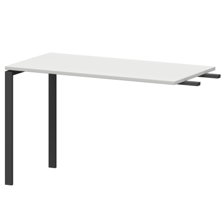 Бриф-приставка на металлокаркасе Арго-М АМ-120.60 1200x600x760 (Белый/Антрацит)