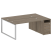 Рабочая станция Metal System Style БО.РС-СТП-2.4 2012x1475x750 (Дуб Наварра/Серый металл)