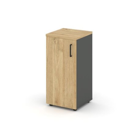 Шкаф низкий узкий SN.STU-301(L) (400х400х833) (Антрацит/Тиквуд Светлый)