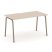 Стол рабочий ES.SP-3-VK (1380х730х750) (Тиквуд Светлый/Металл Латте)