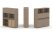 Тумба двойная + высокая надставка ES.NB.2V-13 (1500х410х1520) (Латте/Тиквуд Светлый)