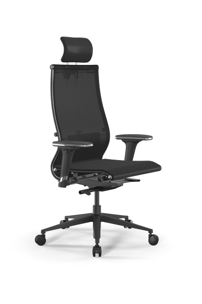 Кресло для руководителя Метта SynchroSit 10 B2-107D - T /Km00/Nb00/D32P/H3mL-2D(M23.B11.G19.W03) (Черный)