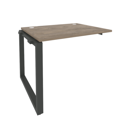 Наборный элемент рабочей станции на О-образном м/к Onix O.MO-1.NRS-1.8 980x800x750 (Тиквуд Темный/Черный металл)