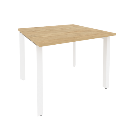 Стол переговорный Onix O.MP-PRG-1.1 980x980x750 (Тиквуд Светлый/Белый Металл)