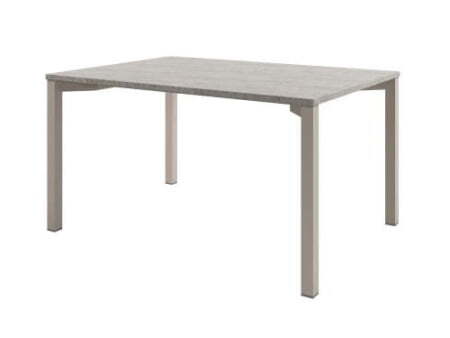 Стол для переговоров на металлокаркасе Solution D-101 1400x1000x750 (Бетон/КашемирБежевый)