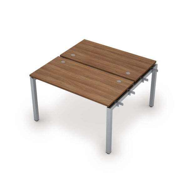 6МБН.5268 Бенч-система на 2 рабочих места, начальный модуль (1200x1235x750) (Шамони темный/Алюминий матовый)