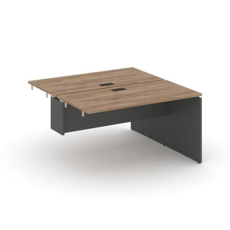 Стол-приставка к опорным элементам SN-D.DPRS-014 (1580х1432х750) (Дуб Табак/Антрацит)