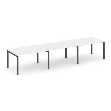 Стол переговорный SN-5P.SPRG-023.3 (4410х980х750) (Белый/Металл Антрацит)
