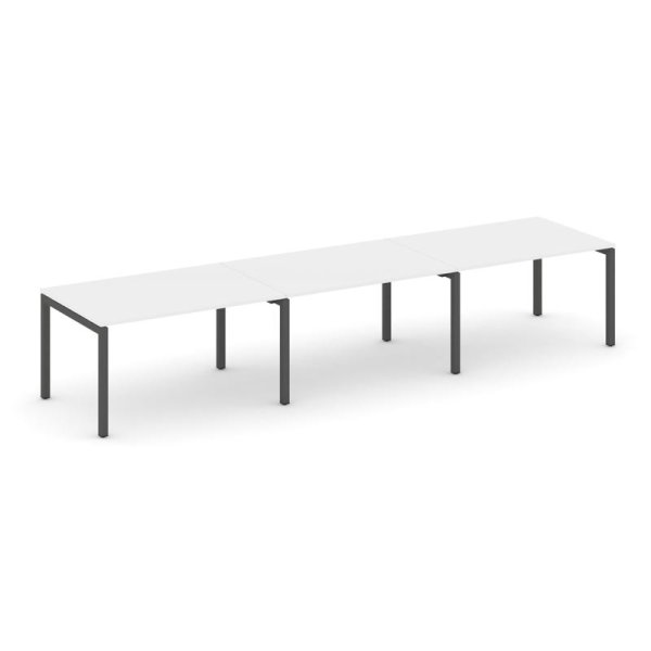 Стол переговорный SN-5P.SPRG-023.3 (4410х980х750) (Белый/Металл Антрацит)