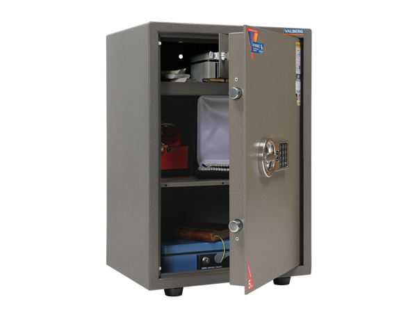 Офисный сейф VALBERG ASM-63T EL (Коричневый)