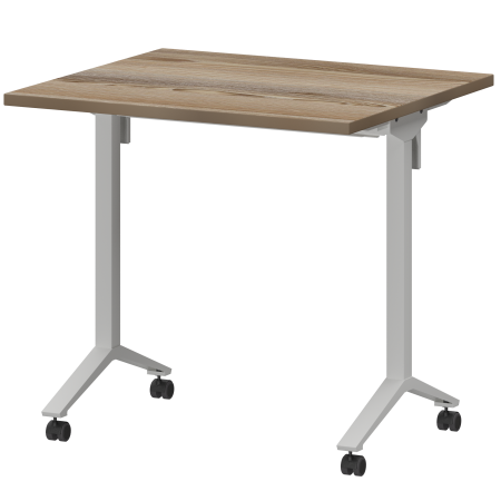 Стол мобильный складной Моби МБ25-80.70 800x700x750 (Дуб сафари/Белый)
