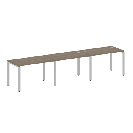 Рабочая станция на 3 раб. места Metal System Style БП.СМ-3.2 3600x720x750 (Вяз/Серый металл)