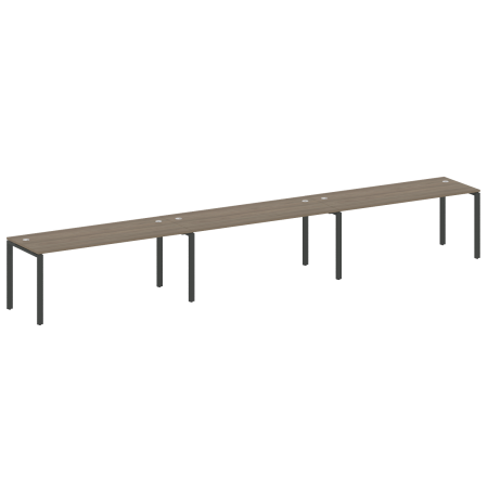 Рабочая станция на 3 раб. места Metal System Style БП.СМ-3.5 5400x720x750 (Вяз/Антрацит металл)