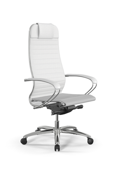 Кресло для руководителя Метта Samurai L1-3K - Infinity /Uc02/Nc02/K2cL(M26.B31.G20.W03) (Белый)