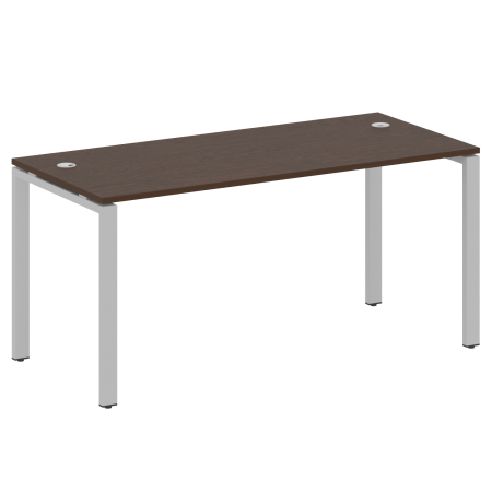 Стол письменный Metal System Style БП.СП-4 1600x720x750 (Венге Цаво/Серый металл)