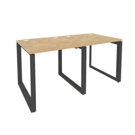 Рабочая станция на О-образном м/к Onix O.MO-RS-2.0.8 1560x800x750 (Тиквуд Светлый/Черный металл)