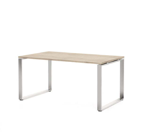 ROTONDA Стол для руководителя L160 (Дуб светлый/Хром металл)