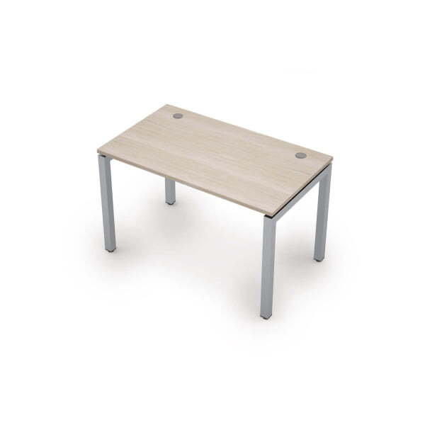 6М.508 Стол рабочий (1200x700x750) (Шамони светлый/Алюминий матовый)