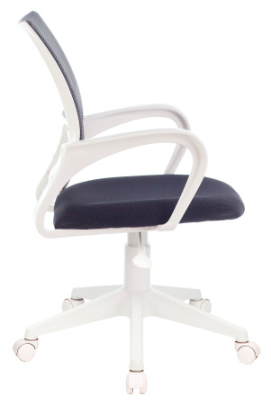 Кресло CH-W695NLT темно-серый TW-04 TW-12 сетка/ткань крестов. пластик пластик белый (Темно-серый)