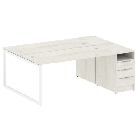 Рабочая станция Metal System Style БО.РС-СТП-2.4 2012x1475x750 (Акация/Антрацит металл)