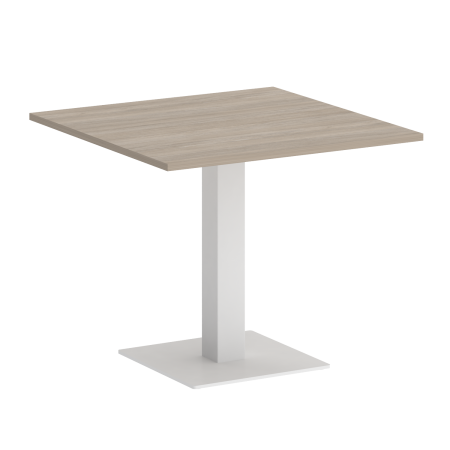 Стол квадратный VR.SP-5-90.2 900x900x750 (Дуб Аттик/Белый Металл)