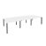 Рабочая станция на П-образном м/к Onix O.MP-D.RS-6.2.7 3540x1475x750 (Тиквуд Темный/Белый Металл)