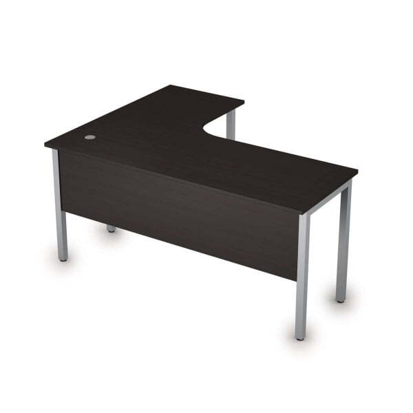 Стол письменный на металлокаркасе прав одиночная опора заказывается отдельно Стиль 2МД.133 1600x1200 (ВенгеСерый)
