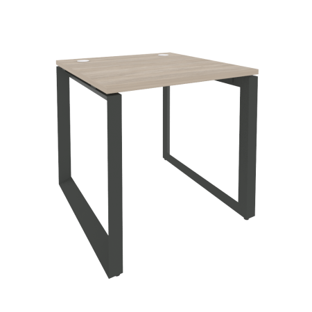 Стол рабочий на О-образном м/к Onix O.MO-SP-0.8 780x800x750 (Дуб Аттик/Черный металл)