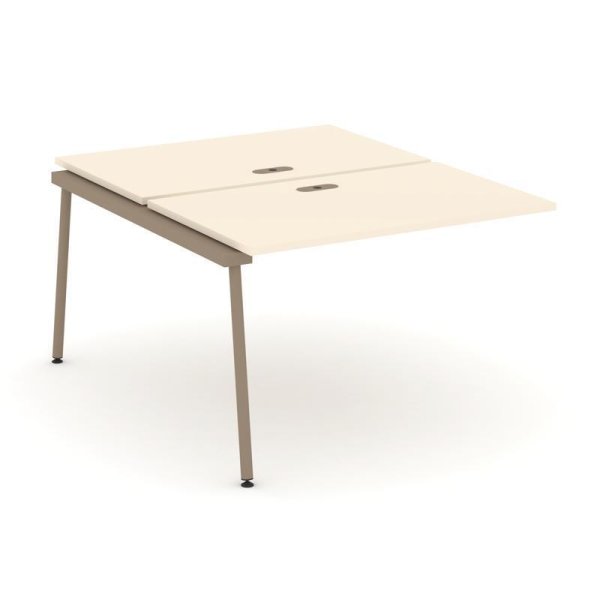 Двойной наборный элемент рабочей станциии ES.2.NRS-2-LK (1180х1500х750) (Сатин/Металл Латте)