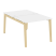 Рабочая станция на деревянных опорах Onix Wood OW.D.RS-2.1.8 980x1635x750 (Тиквуд Светлый/Дуб Темный)