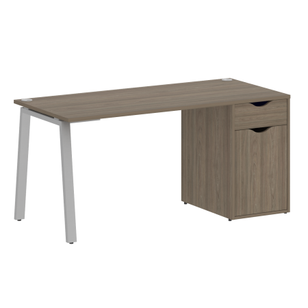 Стол письменный VR.SP-3-158.1.A 1580x720x750 (Вяз благородный/Серый Металл)