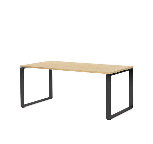 EXE Стол для руководителя 180 (Дуб Светлый/Черный металл)