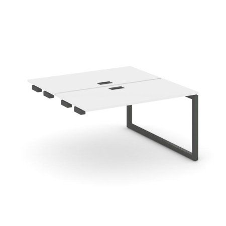 Стол-приставка к опорным элементам SN-5O.DPRS-014 (1580х1432х750) (Белый/Металл Антрацит)
