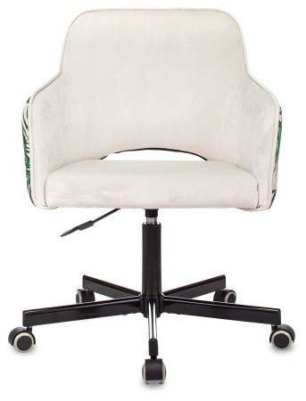 Кресло CH-380M молочный джунгли крестов. металл (Молочный)