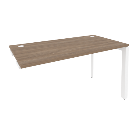 Стол-приставка на П-образном м/к к опорным элементам Onix O.MP-SPR-3.7 1380x720x750 (Дуб Аризона/Белый Металл)