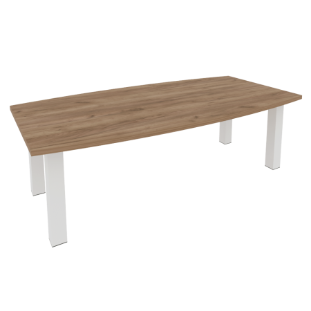 Стол переговоров с опорами First KPRG-1 2400x1200x750 (Дуб Табак)