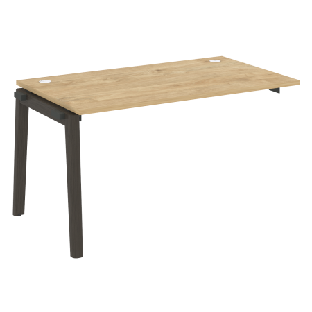 Наборный элемент рабочей станции на деревянных опорах Onix Wood OW.1.NRS-3.8 1380x800x750 (Тиквуд Светлый/Дуб Темный)