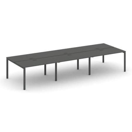 Рабочая станция 2-х сторонняя SN-6P.DRS-082 (3540х1632х750) (Антрацит/Металл Антрацит)