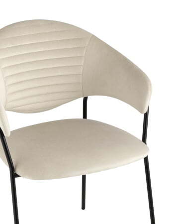 Стул Алексис велюр бежевый (Стул Алексис бежевый)