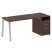 Рабочая станция Metal System Style БА.РС-СТП-1.3 1812x720x750 (Дуб Наварра/Серый металл)