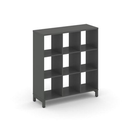 Каркас стеллажа 3 яруса SN.KS-330 (1121х400х1248) (Антрацит/Металл Антрацит)