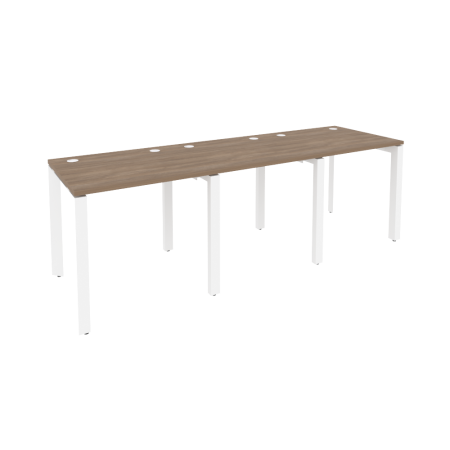 Рабочая станция на П-образном м/к Onix O.MP-RS-3.0.7 2340x720x750 (Дуб Аризона/Белый Металл)
