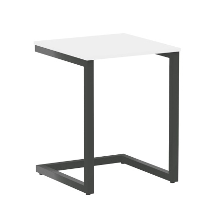 Компьютерный стол VR.SP-2-58 580x600x750 (Белый Бриллиант/Антрацит Металл)