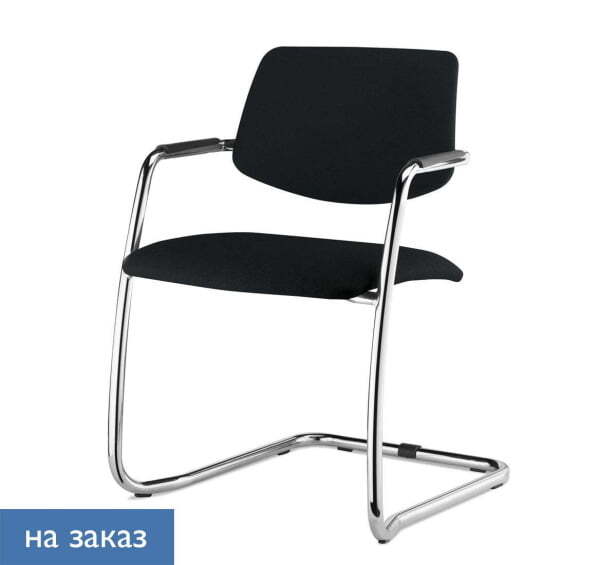 URBAN Кресло на полозьях хром (Черный)