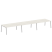 Стол для переговоров (3 столешницы) на А-образном м/к Metal System Style БА.ПРГ-3.5 5400x1235x750 (Дуб наварра/Серый металл)