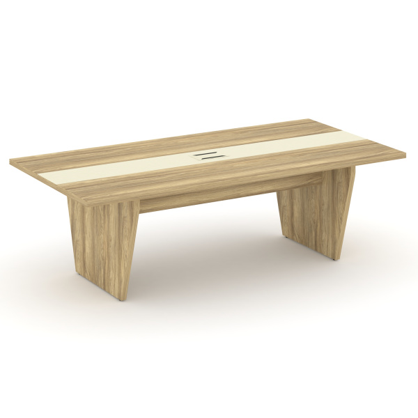 Стол переговорный Corner COR.PRG-24 (2400x1200x750) (Гикори Песочный-Ваниль)