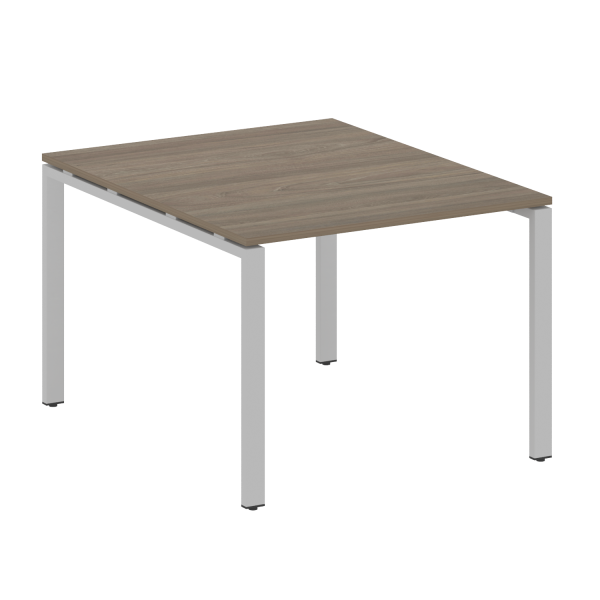 Переговорный стол 1 столешница Metal System Style БП.ПРГ-1.1 1000x1235x750 (Вяз/Серый металл)